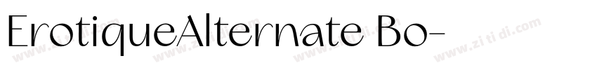 ErotiqueAlternate Bo字体转换